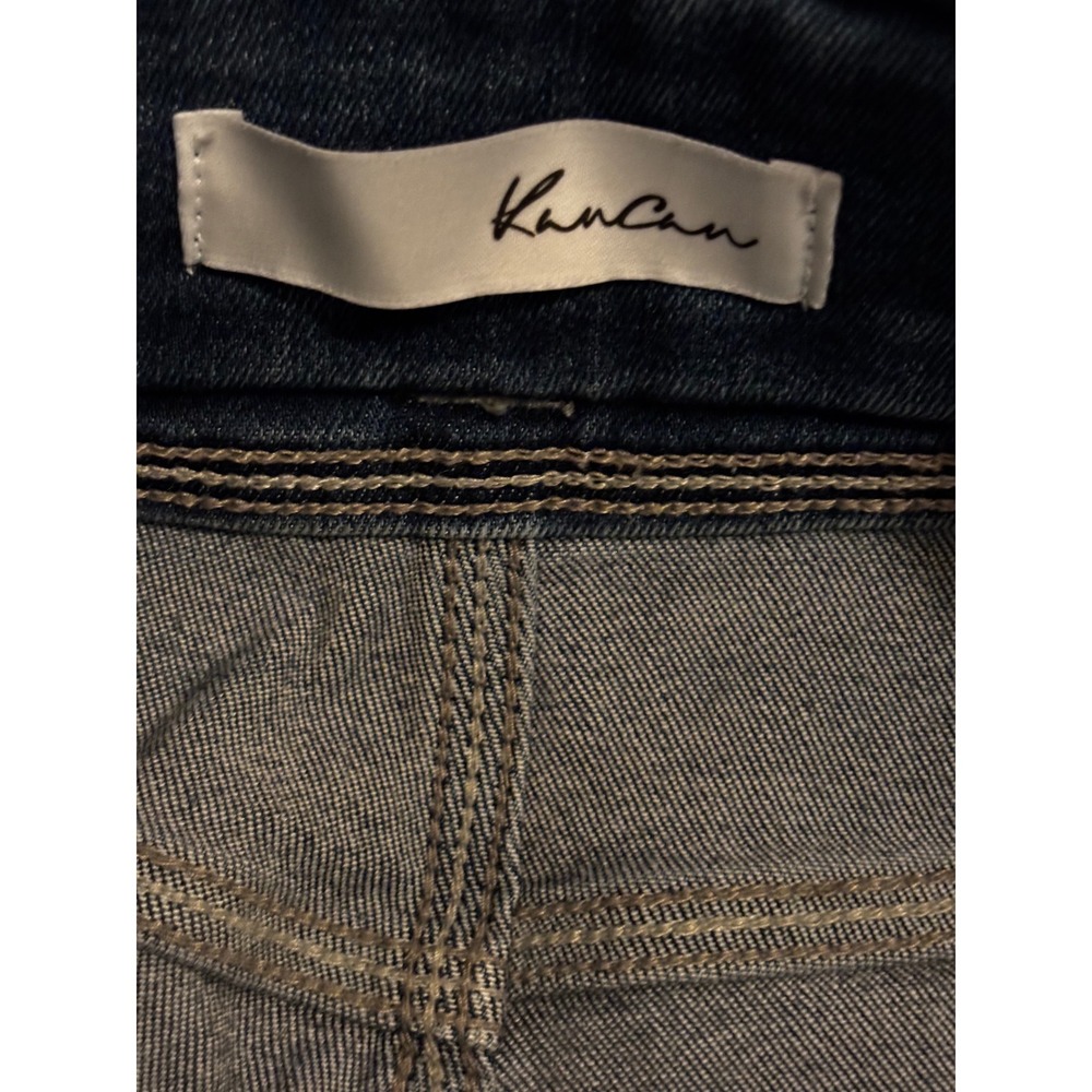 KanCan Women's Jeans 5/26 High Rise Button Fly Dark Wash Denim - Picture 4 of 5